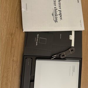 Gray eBook Reader Tablet with Accessories